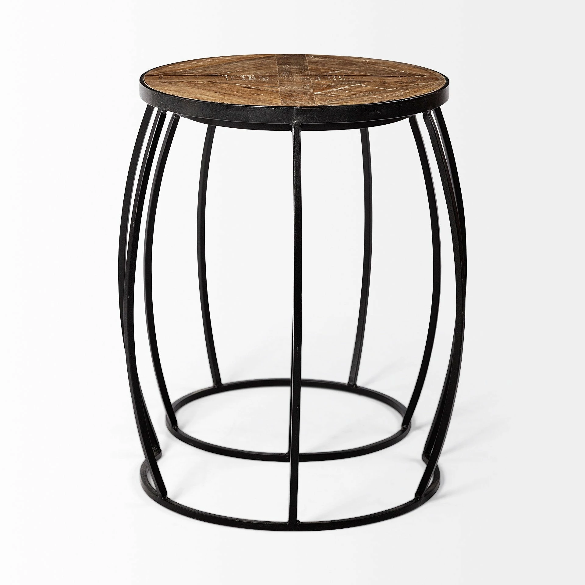 Hot Sale ๐ฏ Mercana Clapp III 20 X 26 Set Of Two Round Top Wooden And Black Metal Frame Nesting Accent Tables - 20.0L X 20.1W X 26.0H ๐ฅฐ - Image 3