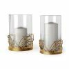Discount 👍 Mercana Cutlass II Gold Toned Metal Base Table Candle Holders, Set Of 2 😉