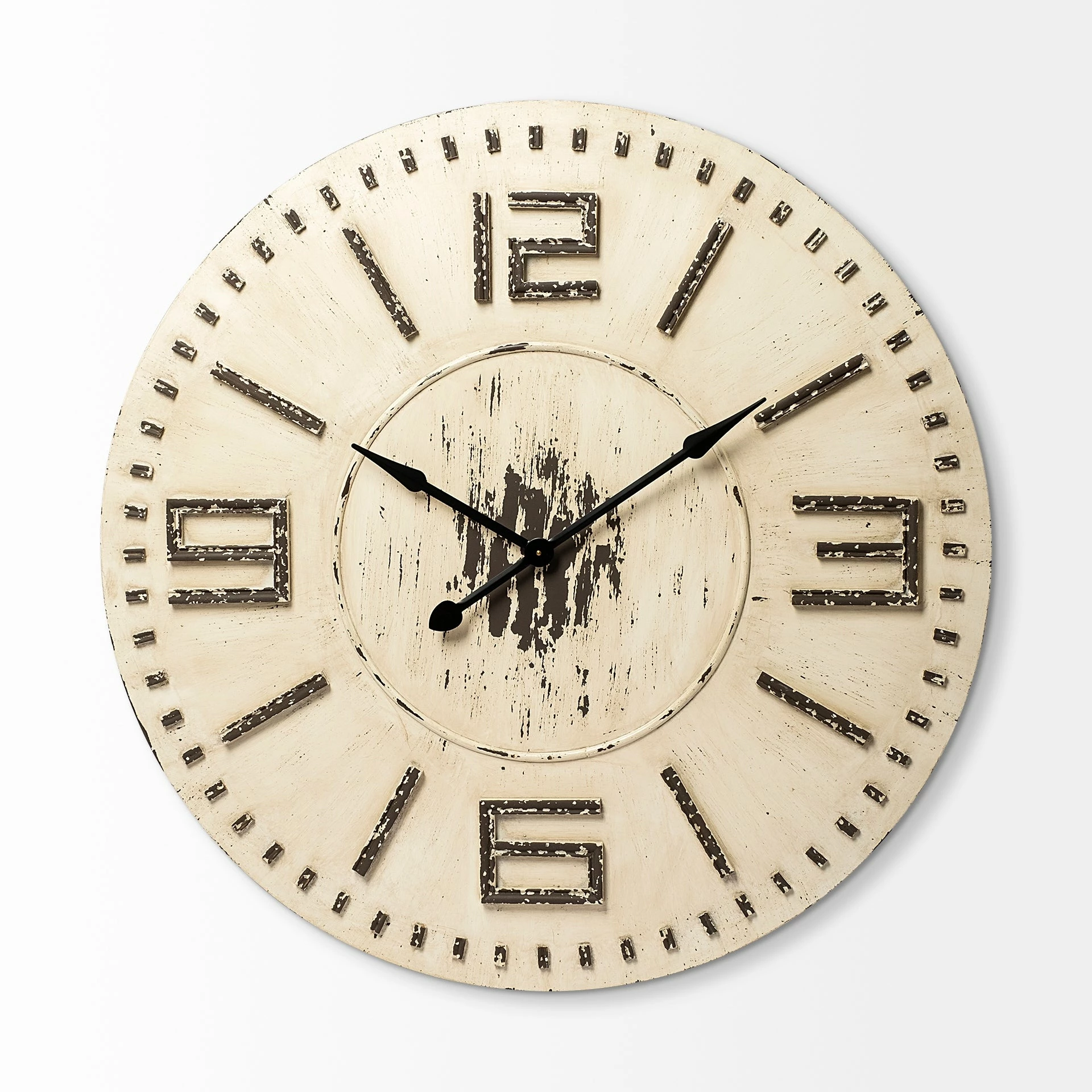 Budget โค๏ธ Mercana Devonshire 42" Round Oversized Farmhouse Wall Clock - 42.0L X 42.1W X 3.1H ๐ - Image 2