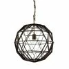 Budget 😀 Mercana Dyson I Black Metal Triangular Orb Pendant Light - 18.0L X 18.0W X 18.0H ✔️