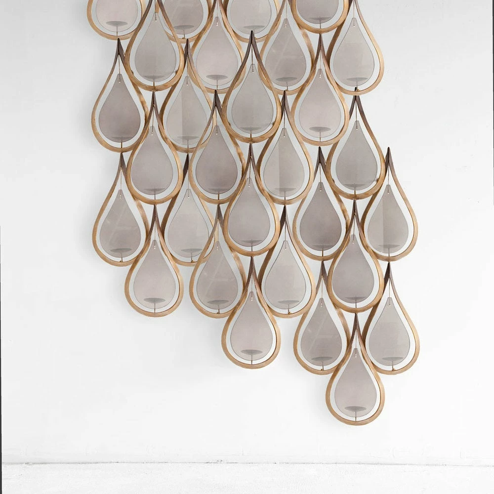 Hot Sale โญ Mercana Edidon Gold Metal Tear Drop Candle Display - 20.1"W X 6"D X 52"H ๐ - Image 4