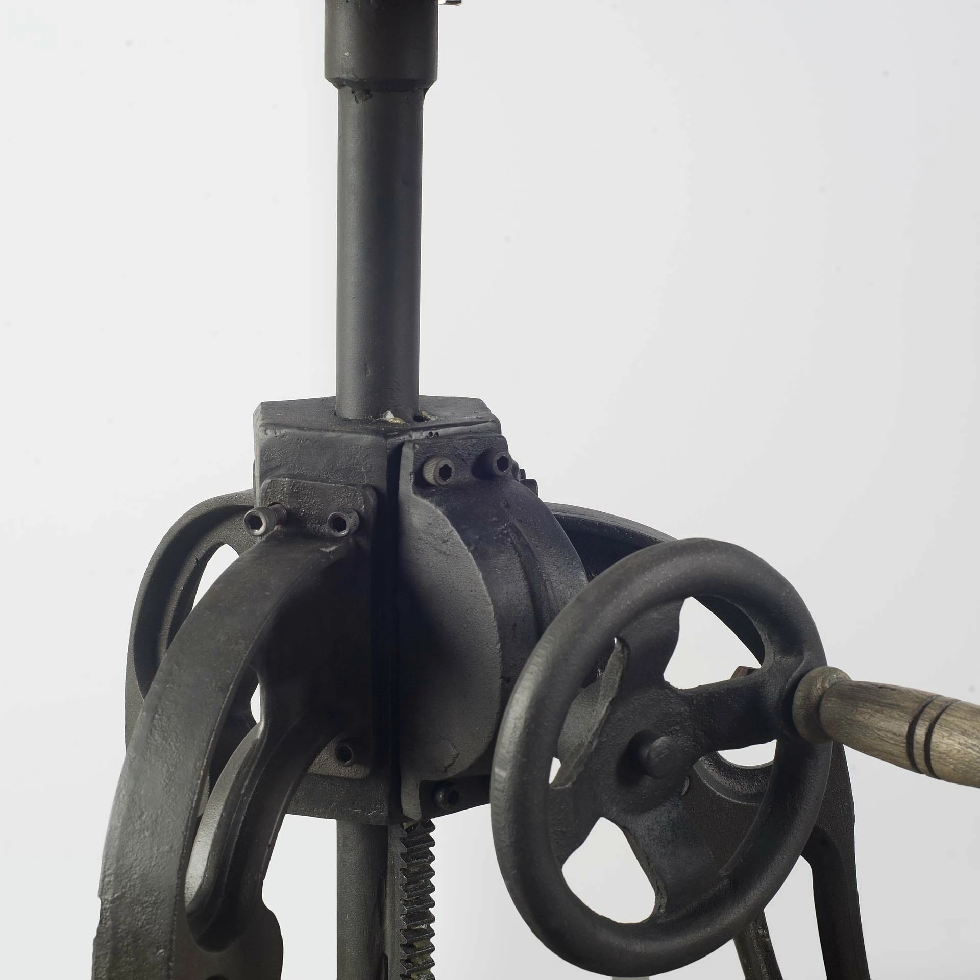 New 🌟 Mercana Emslie III Adjustable Round White Marble Top W/Black Metal Base Dining Table - Off White 🌟