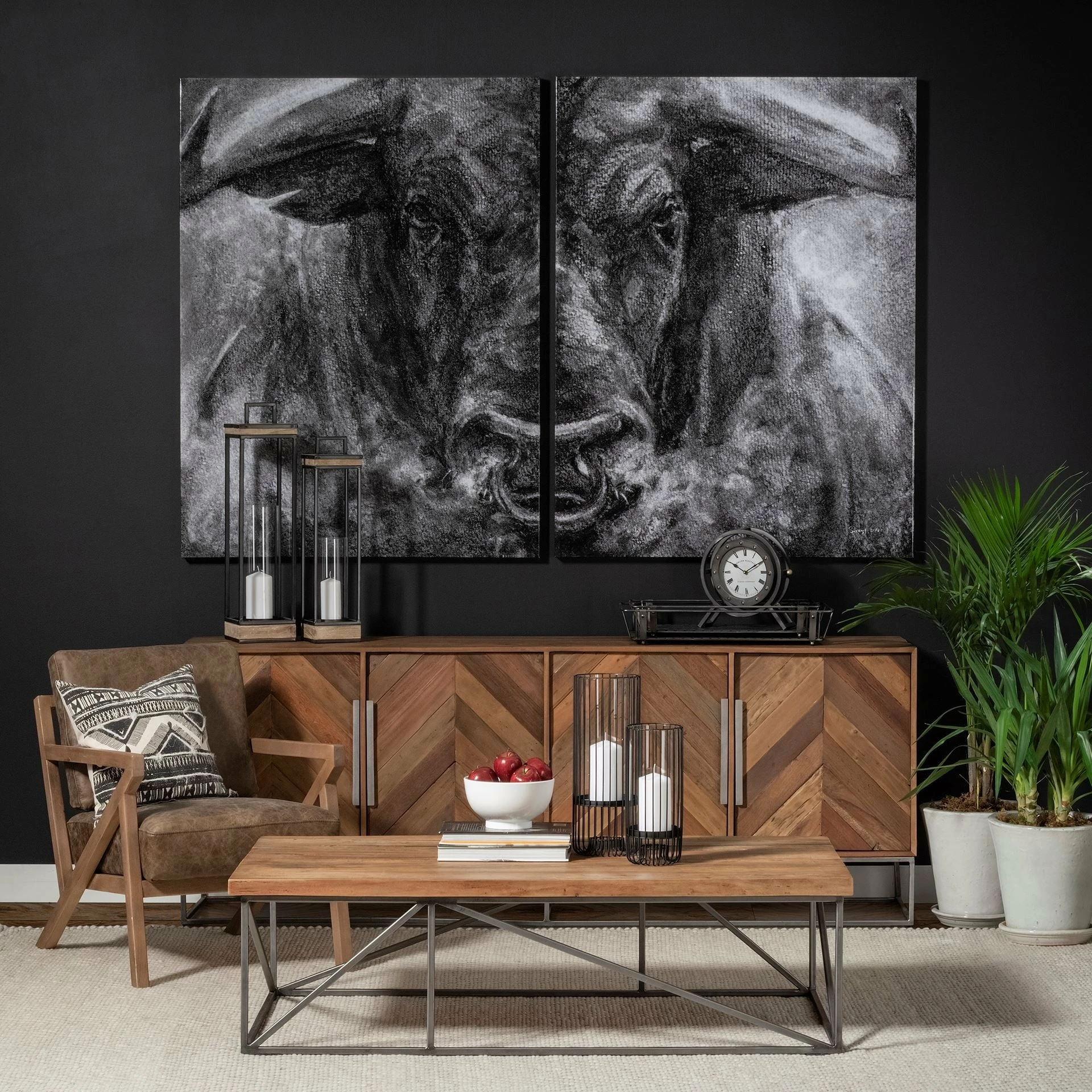 New โ Mercana Gaston Metal Circular Table Clock - 11.8L X 3.1W X 11.4H ๐ - Image 4