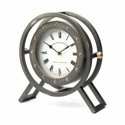 New ⌛ Mercana Gaston Metal Circular Table Clock - 11.8L X 3.1W X 11.4H 👏