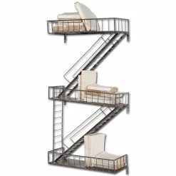 Best reviews of 😀 Mercana Gastown Wall-Mounted Fire Escape Shelf - 21.5"W X 7.3"D X 42.1"H 🧨