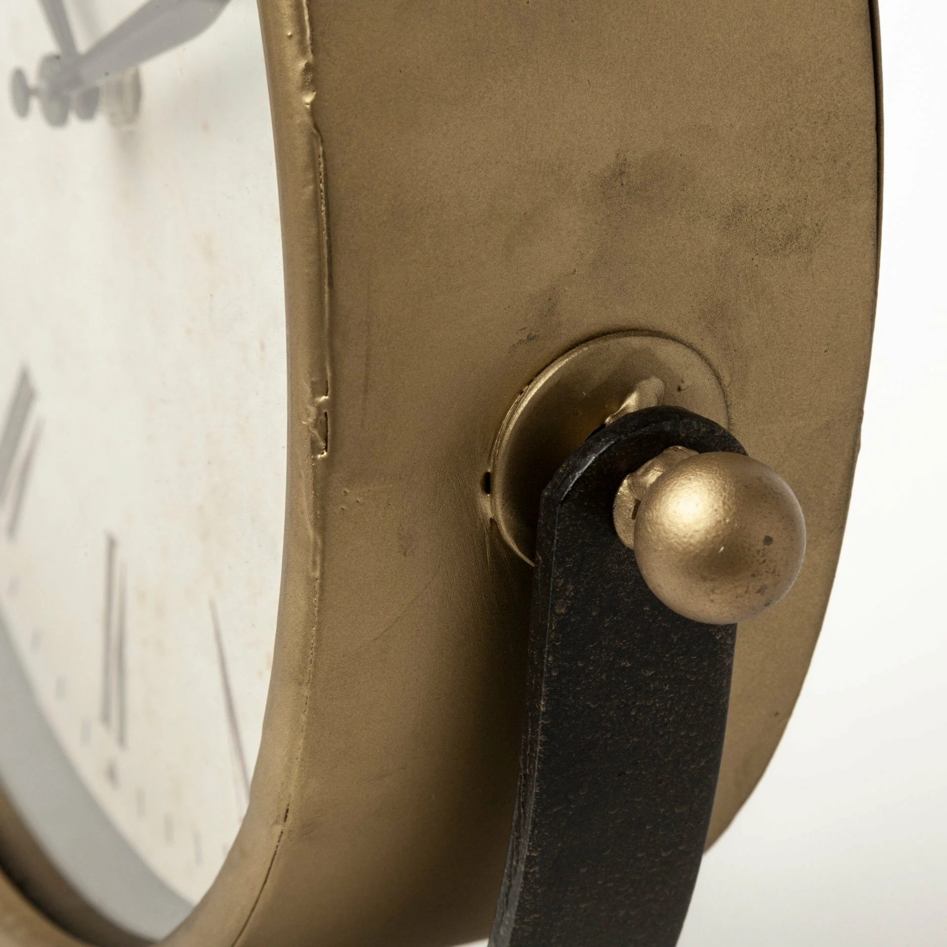 Deals β¨ Mercana Houston Gold Metal Half Moon Base Table Clock - 4.0L X 12.0W X 13.0H π - Image 8