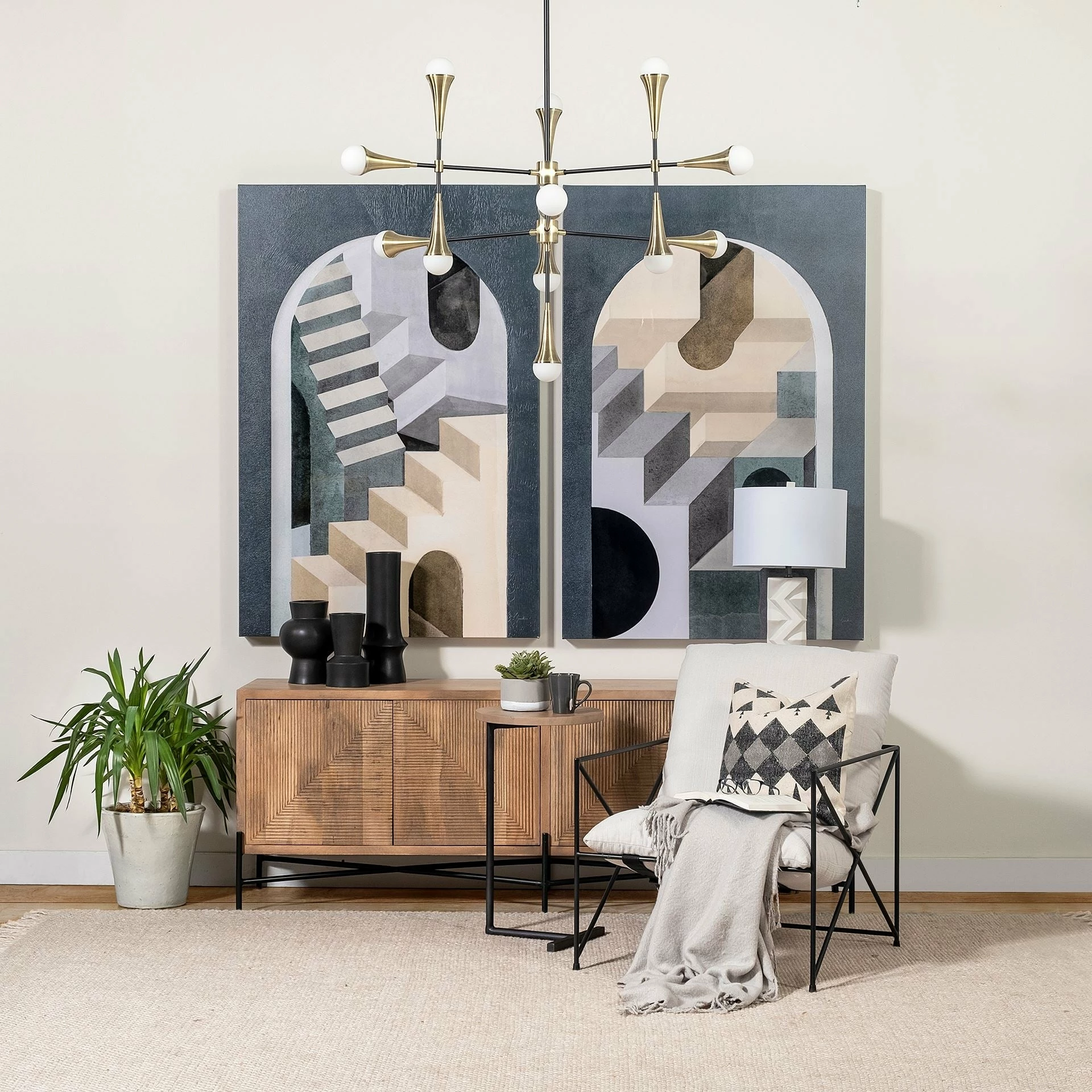 Promo π Mercana Leonidas Cream Upholstered Padded Seat And Black Metal Frame Accent Chair - 28.5W X 29.5D X 34.0H π - Image 13