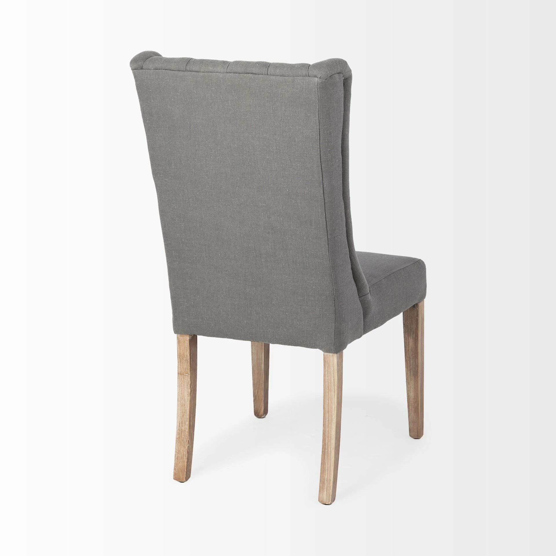 Best Pirce ๐ Mercana Mackenzie II Gray Plush Linen Covering Ash Solid Wood Base Dining Chair - 20.3L X 22.0W X 40.5H ๐ - Image 5