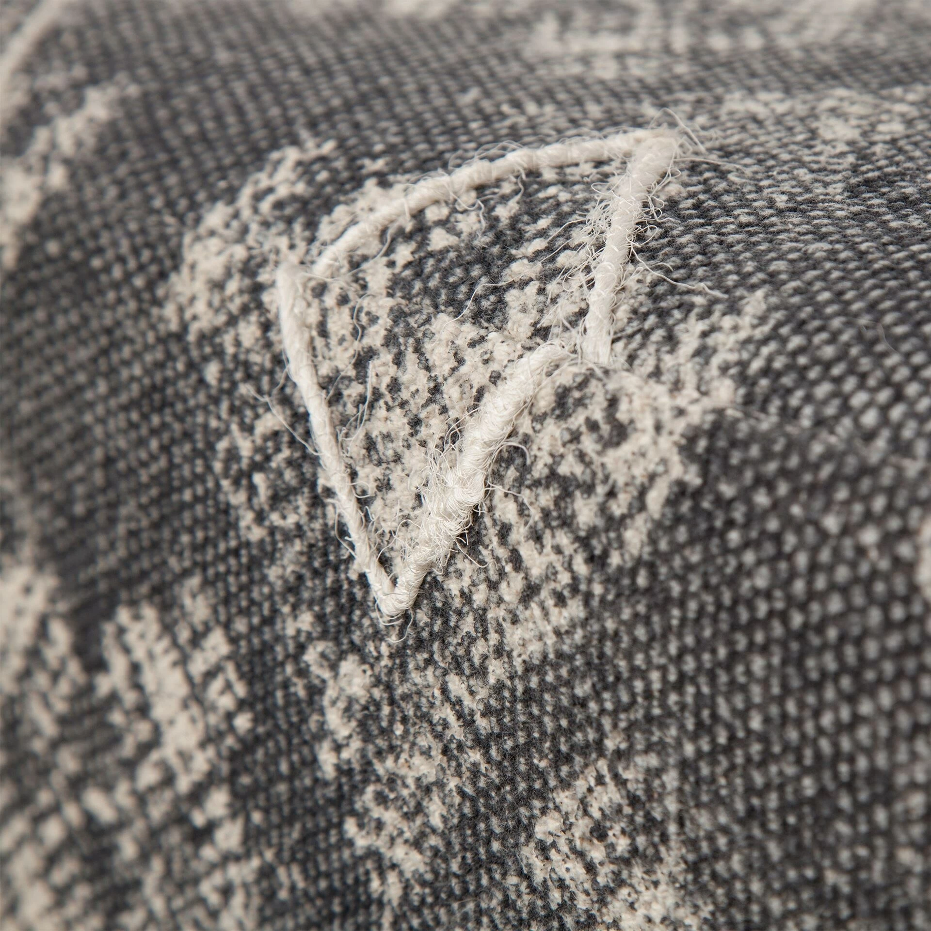 Hot Sale 🎉 Mercana Pallu 18.75"H Dhurrie Cotton Cover W/Four Wooden Legs Ottoman 🌟 - Image 2