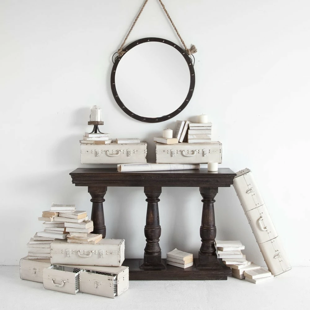 Wholesale ๐ Mercana Pendula 27L X 27H Round Metal Frame Mirror ๐