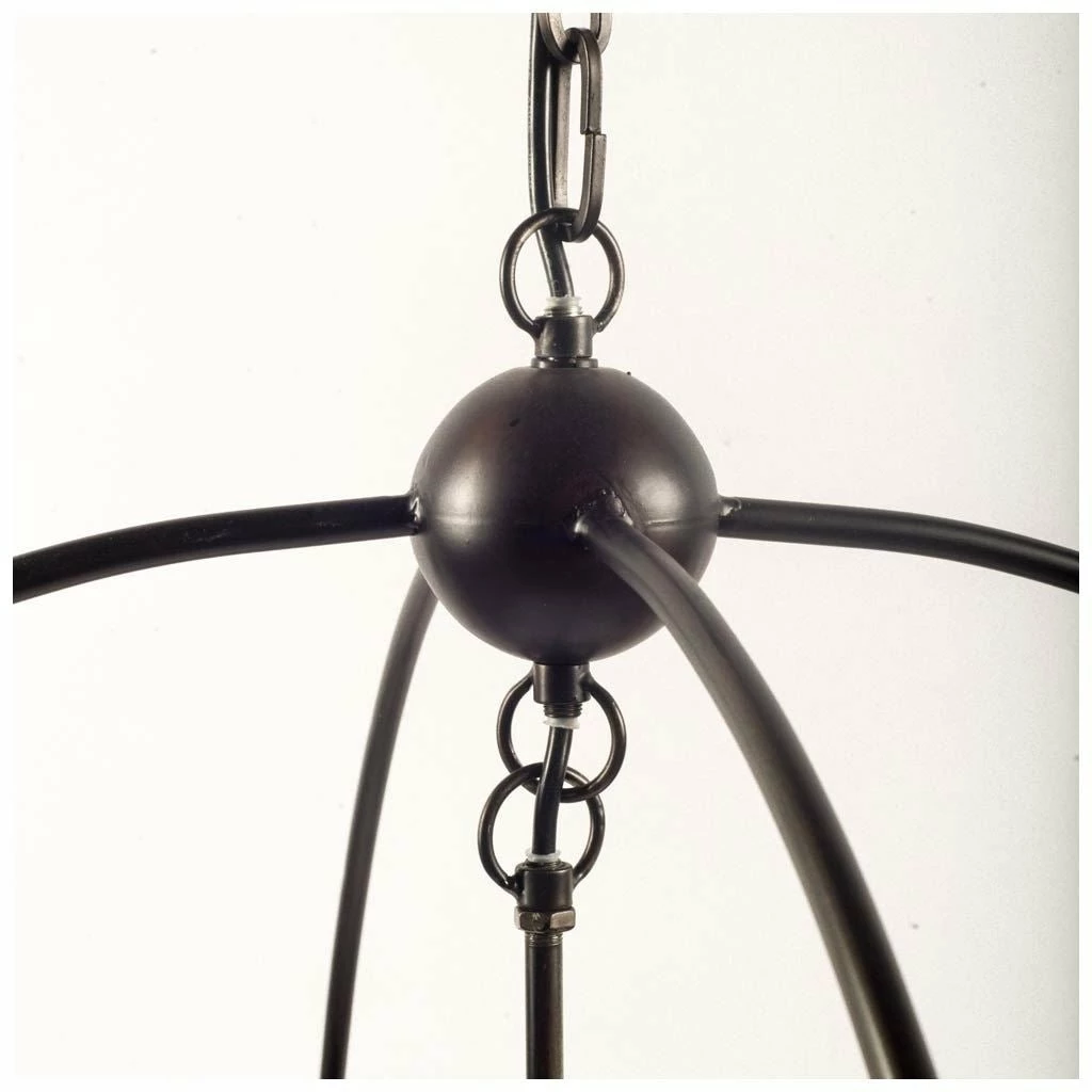 Flash Sale π― Mercana Penhill (25"x24") Black And Wooden Three Bulb Chandelier - 25.0L X 25.0W X 24.0H β - Image 3