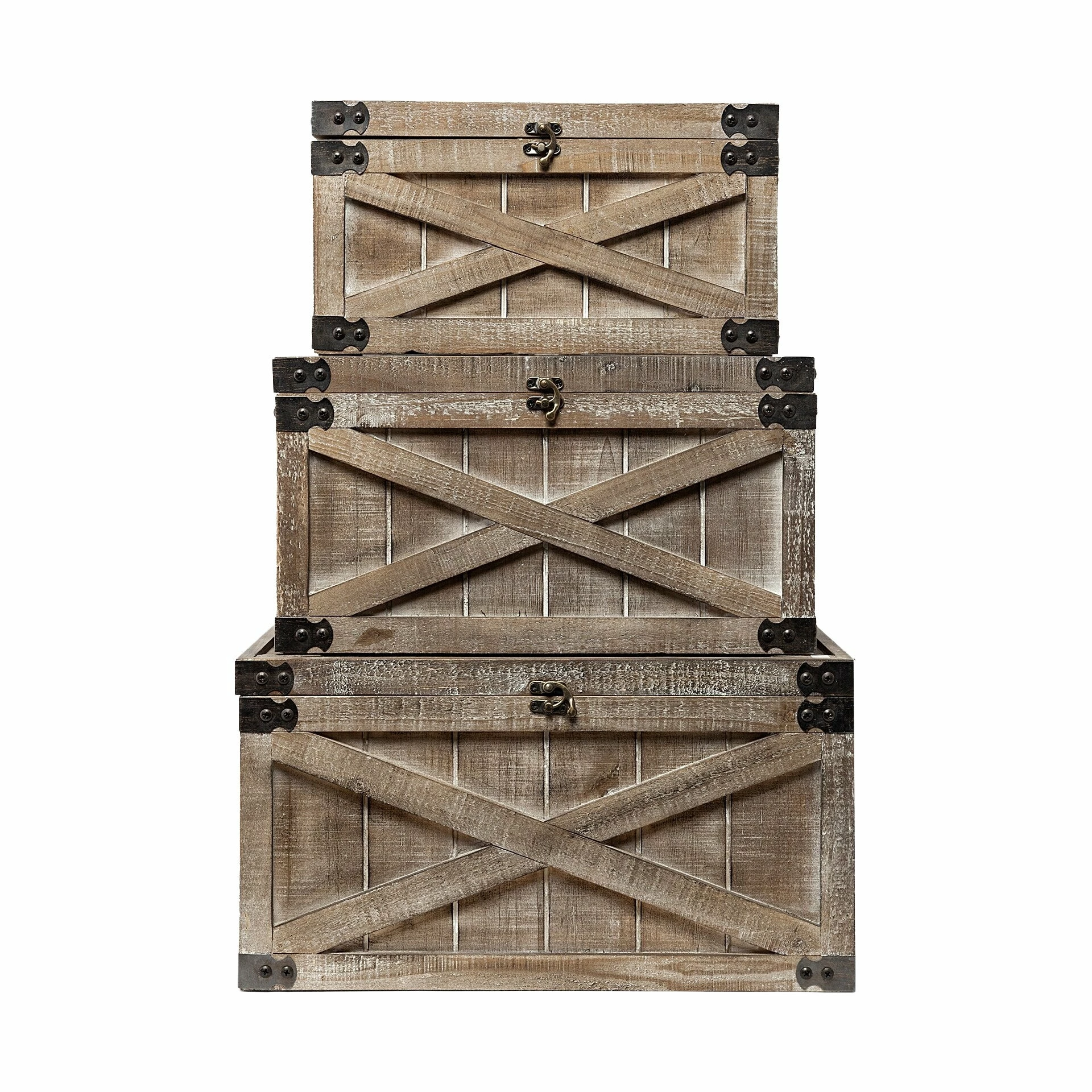 Hot Sale β¨ Mercana Port Moody Set Of Three Brown Wooden Decorative Boxes π― - Image 2