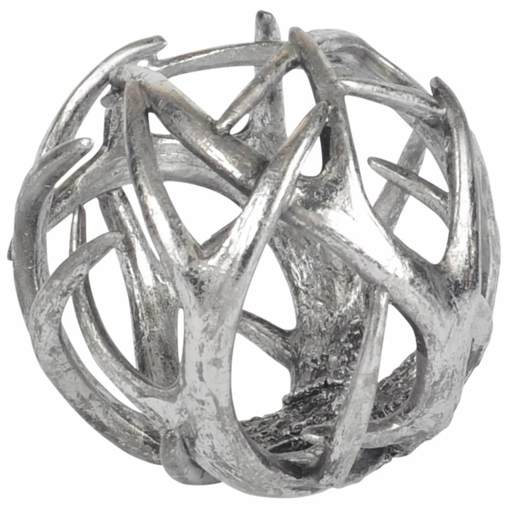 Coupon 💯 Mercana Ramus IV (Large) Silver Antler Shaped Decorative Orb Ball - Small 👏