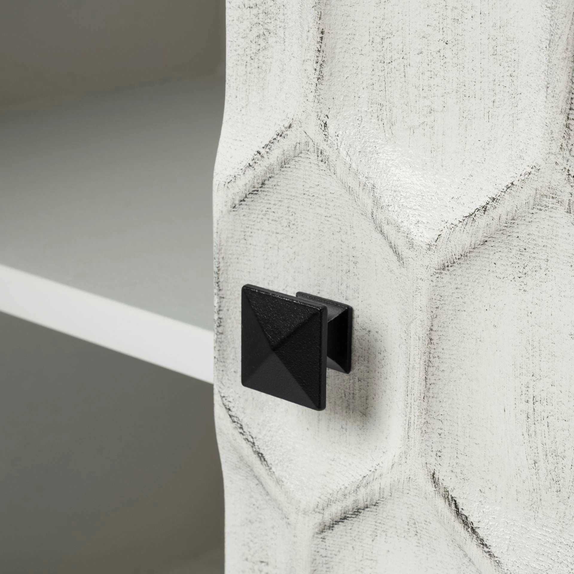 Wholesale 🛒 Mercana Savannah I White Wood W/ Iron Frame & Two Doors Accent Cabinet - 31.5L X 15.7W X 31.5H 🤩 - Image 7