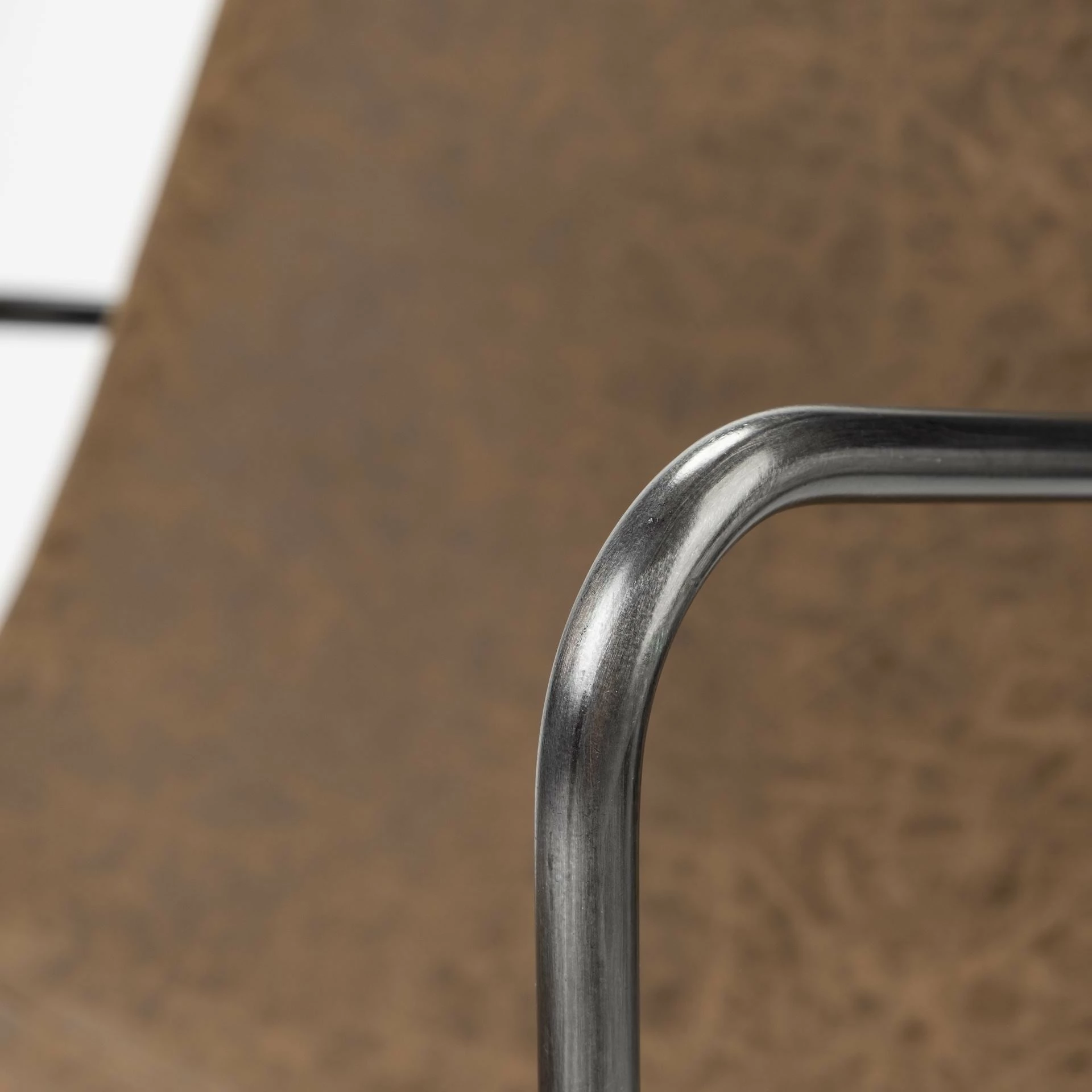 Brand new ๐ Mercana Sawyer II Brown Faux-Leather Seat W/Black Iron Frame Dining Chair - 23"W X 25"D X 33"H ๐ - Image 7