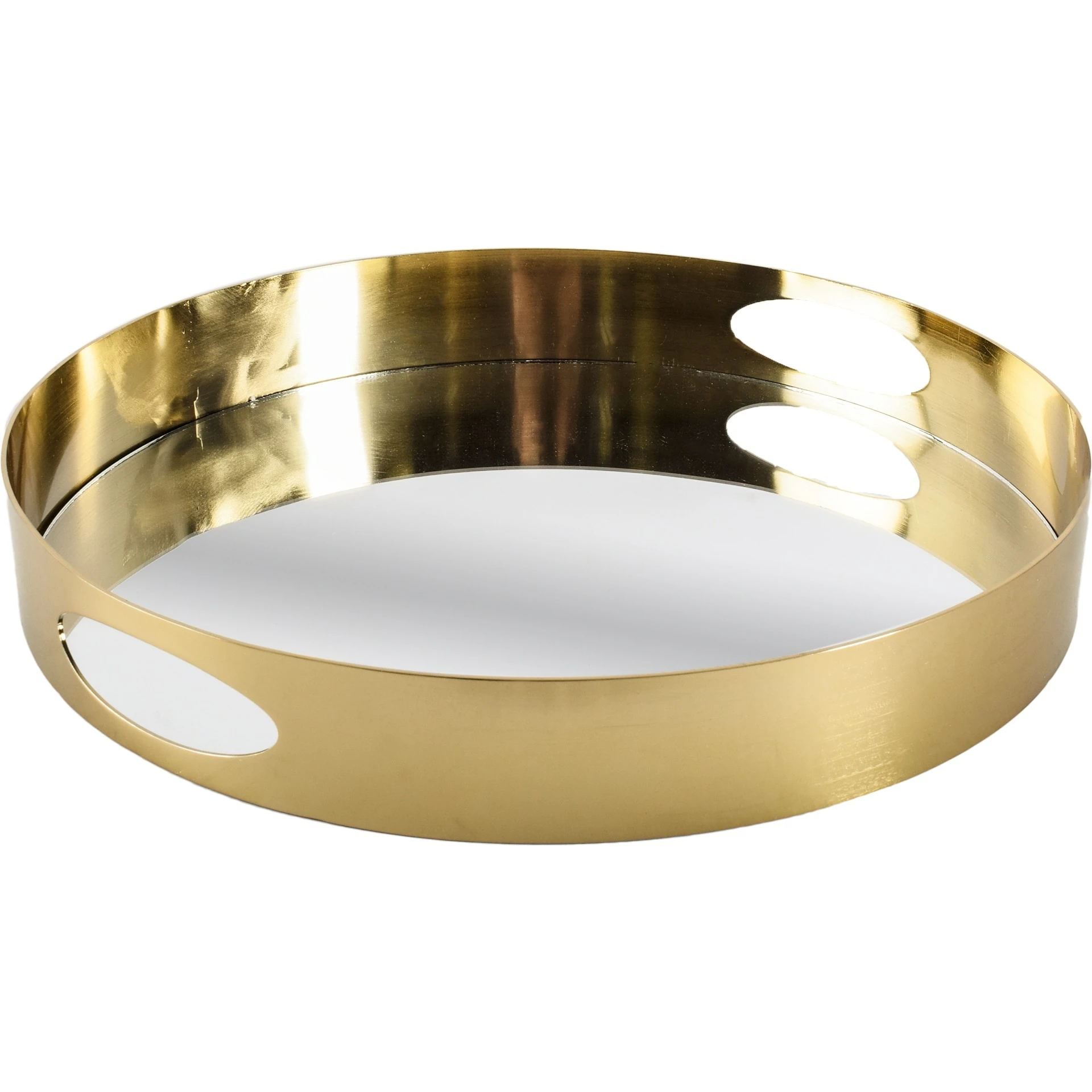 Top 10 β Mercana Serkis Gold Metal Mirrored Base Round Tray π