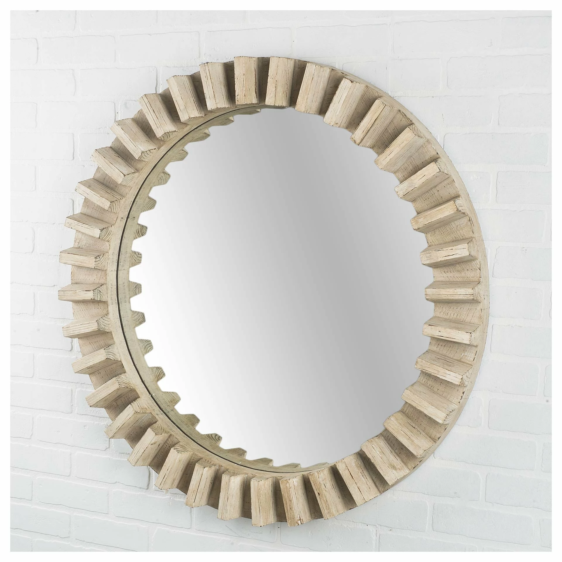 Top 10 ๐ Mercana Sprocket Mirror 35" Round Natural Brown Wood Frame Mirror ๐ฅ 3 Top 10 ๐ Mercana Sprocket Mirror 35" Round Natural Brown Wood Frame Mirror ๐ฅ - Image 3