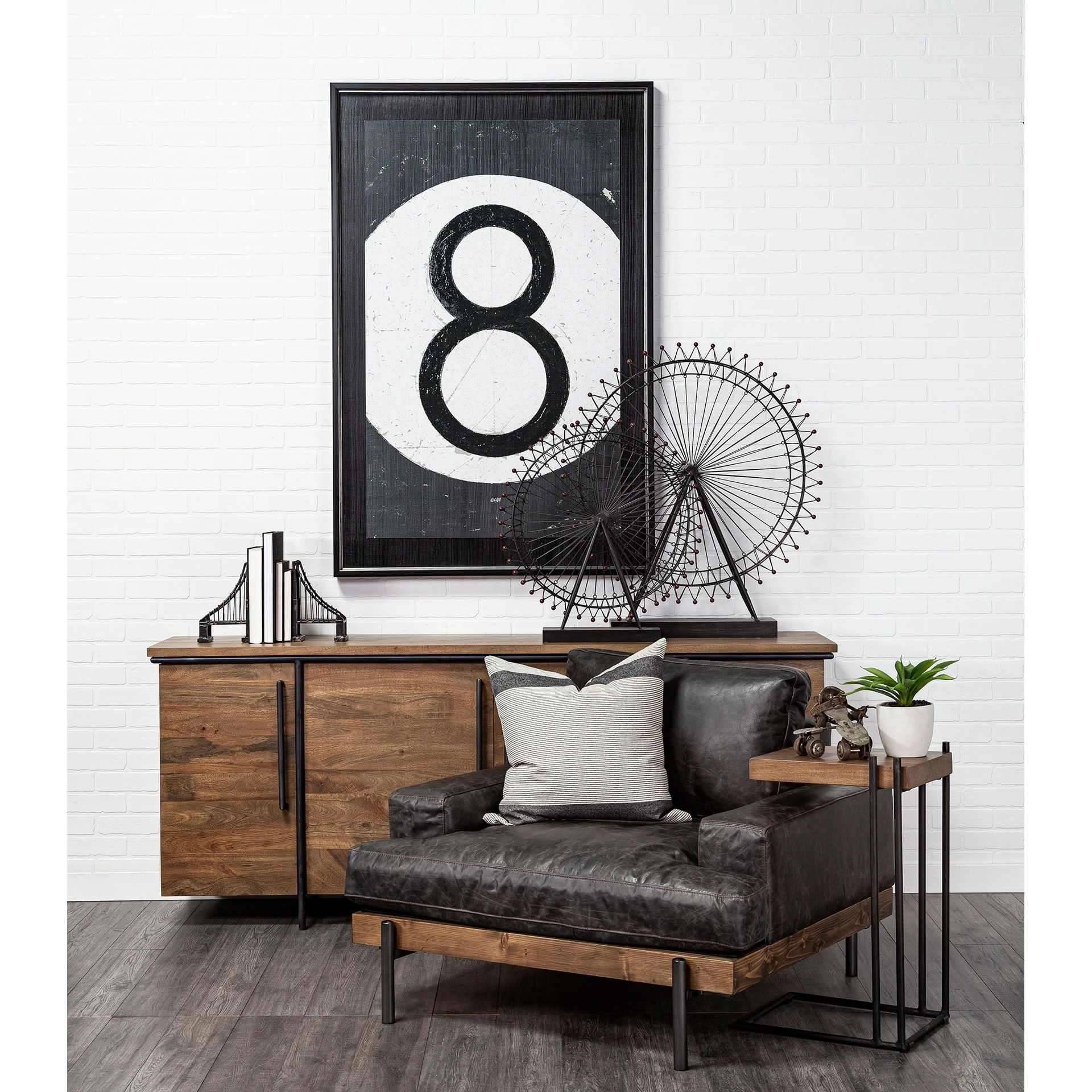 Coupon 👏 Mercana Suspension Wrought Iron Suspension Bridge Bookend - 19.0L X 3.9W X 10.0H 🎉 - Image 10