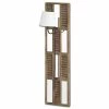 Top 10 🎉 Mercana Stoyo Brown Wood Slatted Body W/White Shade Wall Sconce - 9.5"W X 13.5"D X 53.5"H 🔥