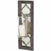 Best Pirce 🤩 Mercana Umminal Antiqued Silver Wood Frame W/Glass & Metal Wall Candle Holder - 8"W X 5"D X 24.5"H ❤️