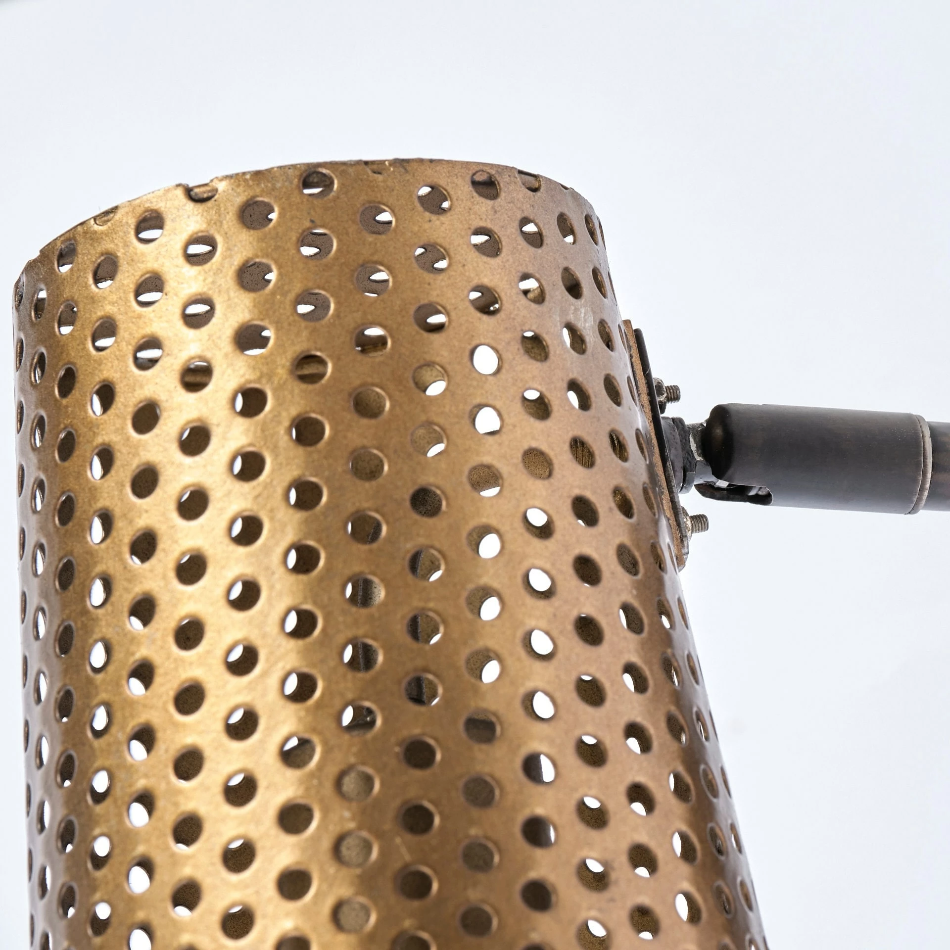 Deals ๐ฏ Mercana Wesley I 11x10.2 Gold Toned Perforated Metal Cone Wall Sconce - 11.0L X 5.1W X 10.2H ๐ - Image 4