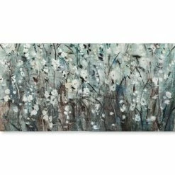 Top 10 🥰 Mercana White Blooms With Navy II(MC)(54x27) Made To Order Canvas Art - Multi 🥰