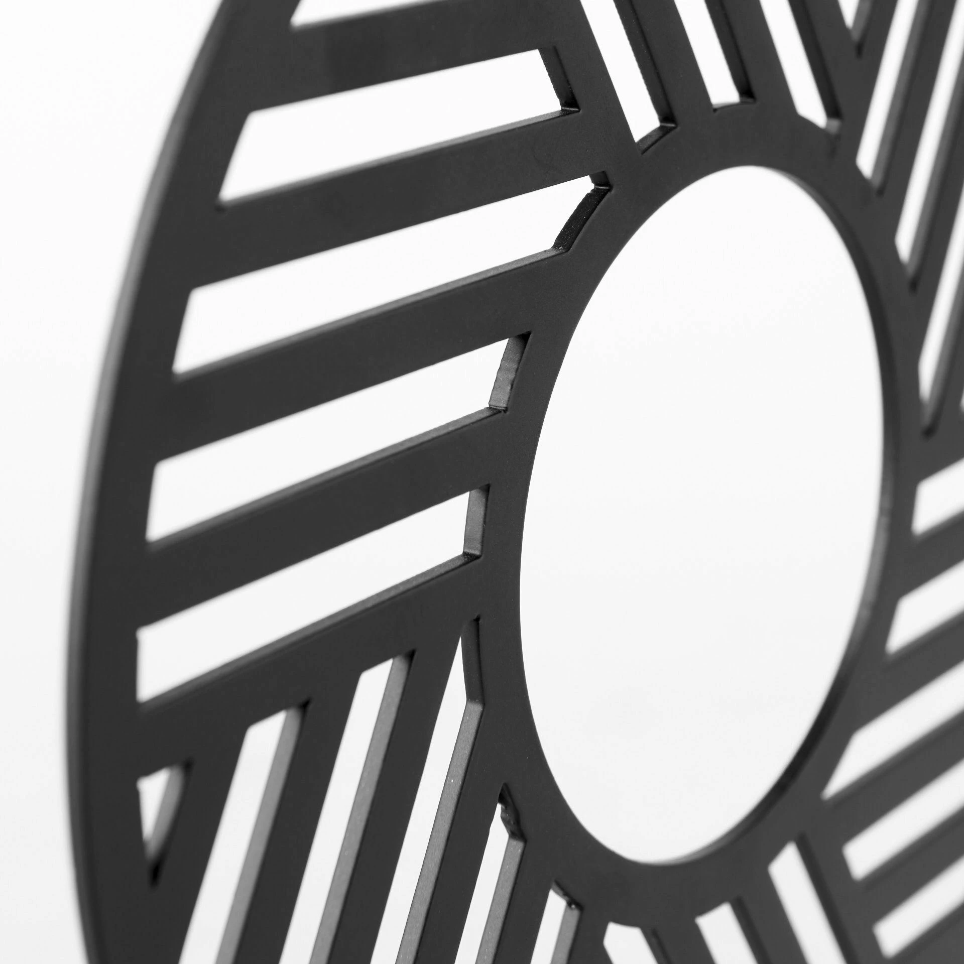 New π₯° Mercana Micra 11.0L X 3.0W X 13.4H Matte Black Metal Decorative Object On A Stand β¨ - Image 12