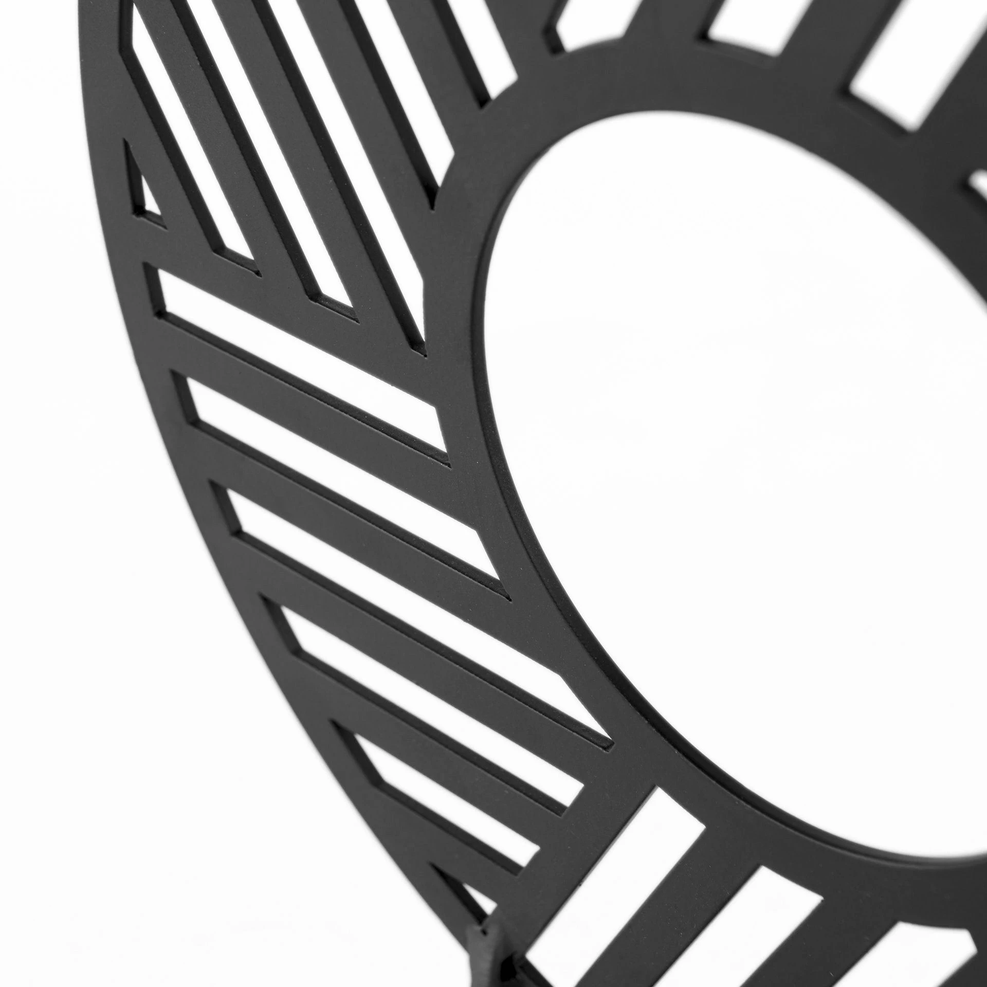 New π₯° Mercana Micra 11.0L X 3.0W X 13.4H Matte Black Metal Decorative Object On A Stand β¨ - Image 6