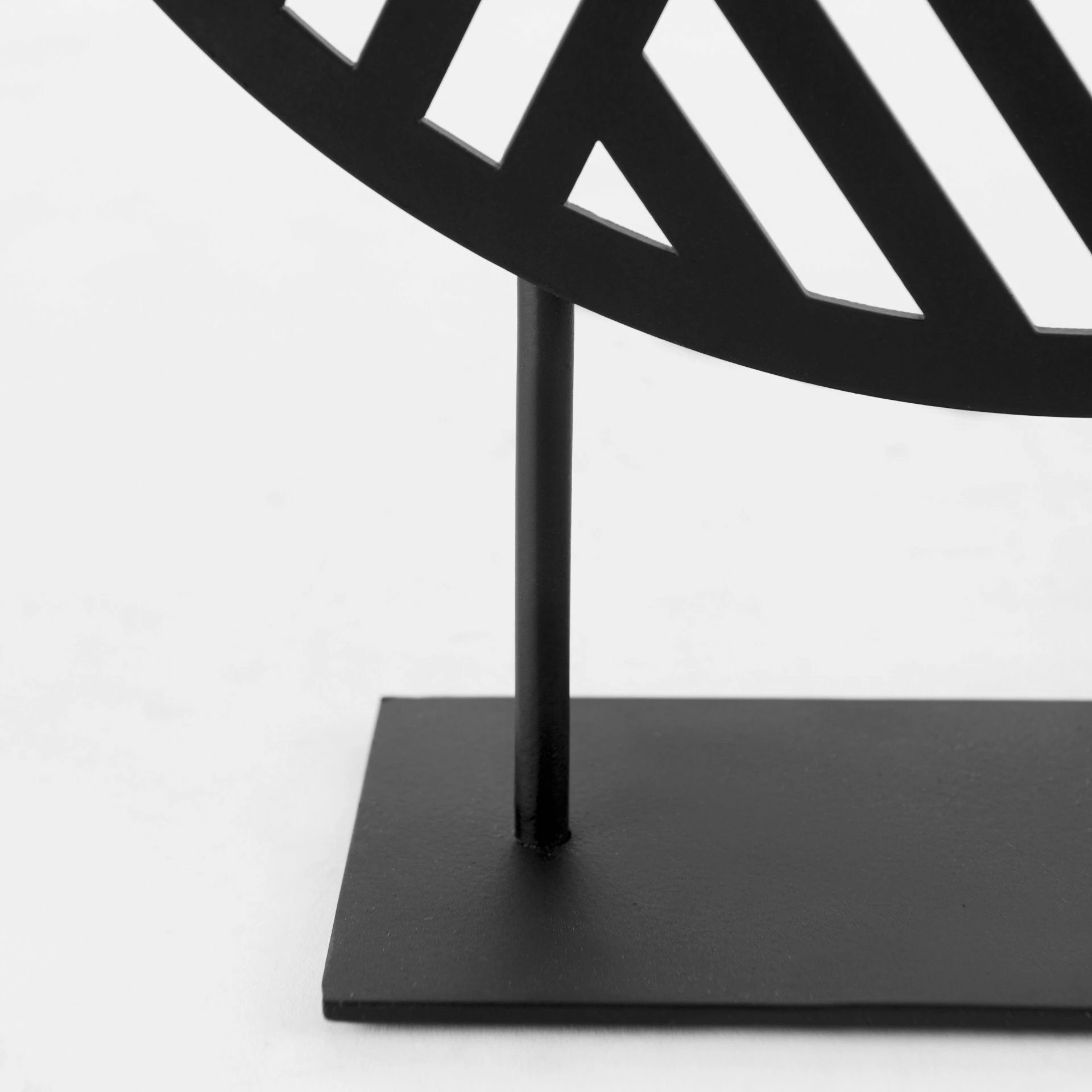 New π₯° Mercana Micra 11.0L X 3.0W X 13.4H Matte Black Metal Decorative Object On A Stand β¨ - Image 7