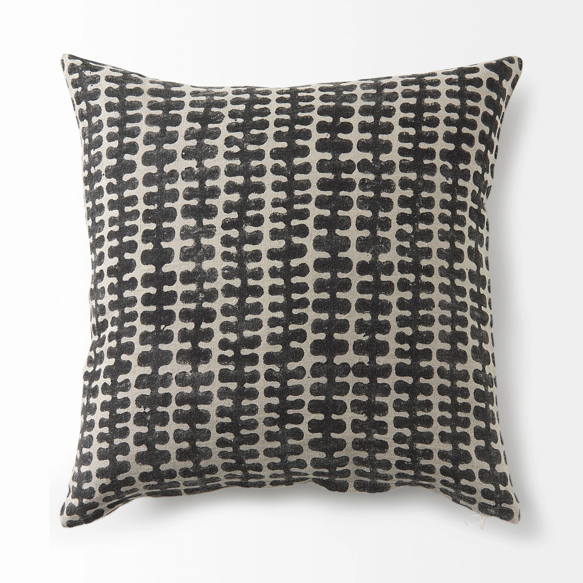 Buy 🧨 Mercana Miriam 13L X 21W Beige And Black Fabric Ikat Patterned Decorative Pillow Cover ✨ - Image 15