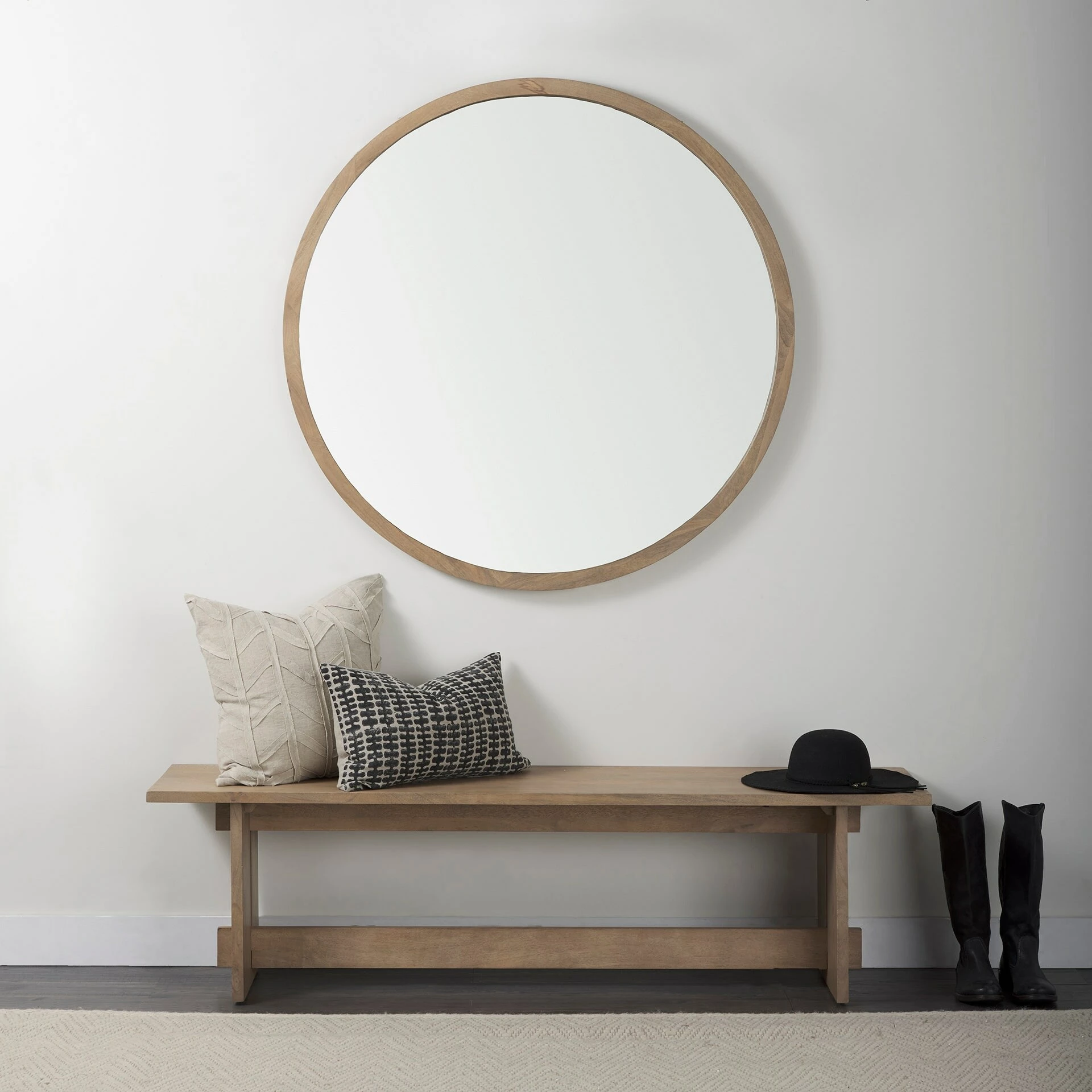 Buy 🧨 Mercana Miriam 13L X 21W Beige And Black Fabric Ikat Patterned Decorative Pillow Cover ✨ - Image 9