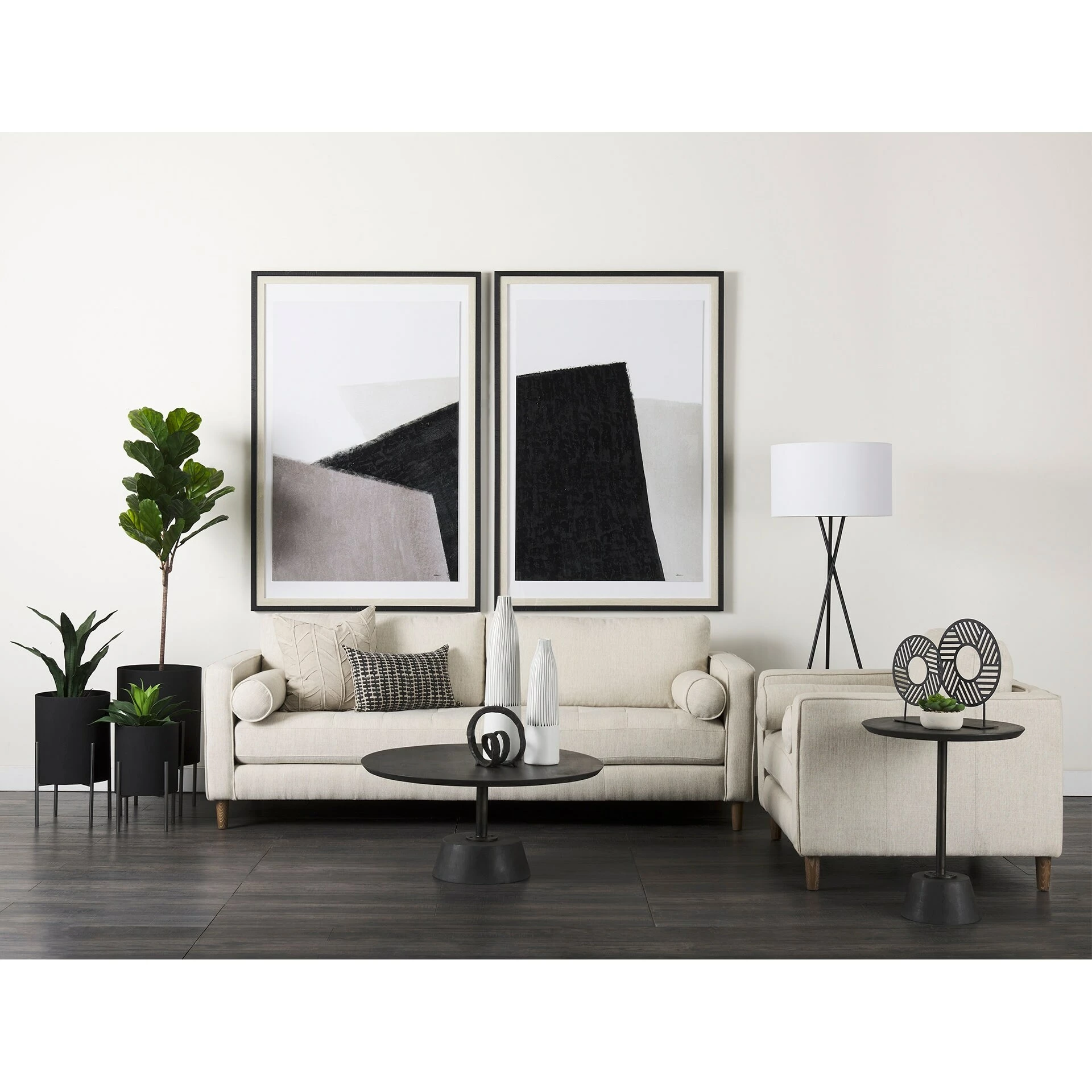 Buy 🧨 Mercana Miriam 13L X 21W Beige And Black Fabric Ikat Patterned Decorative Pillow Cover ✨ - Image 10