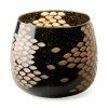 Cheap 🎉 Mercana Mojave Black And Gold Detail Glass Vase 😉
