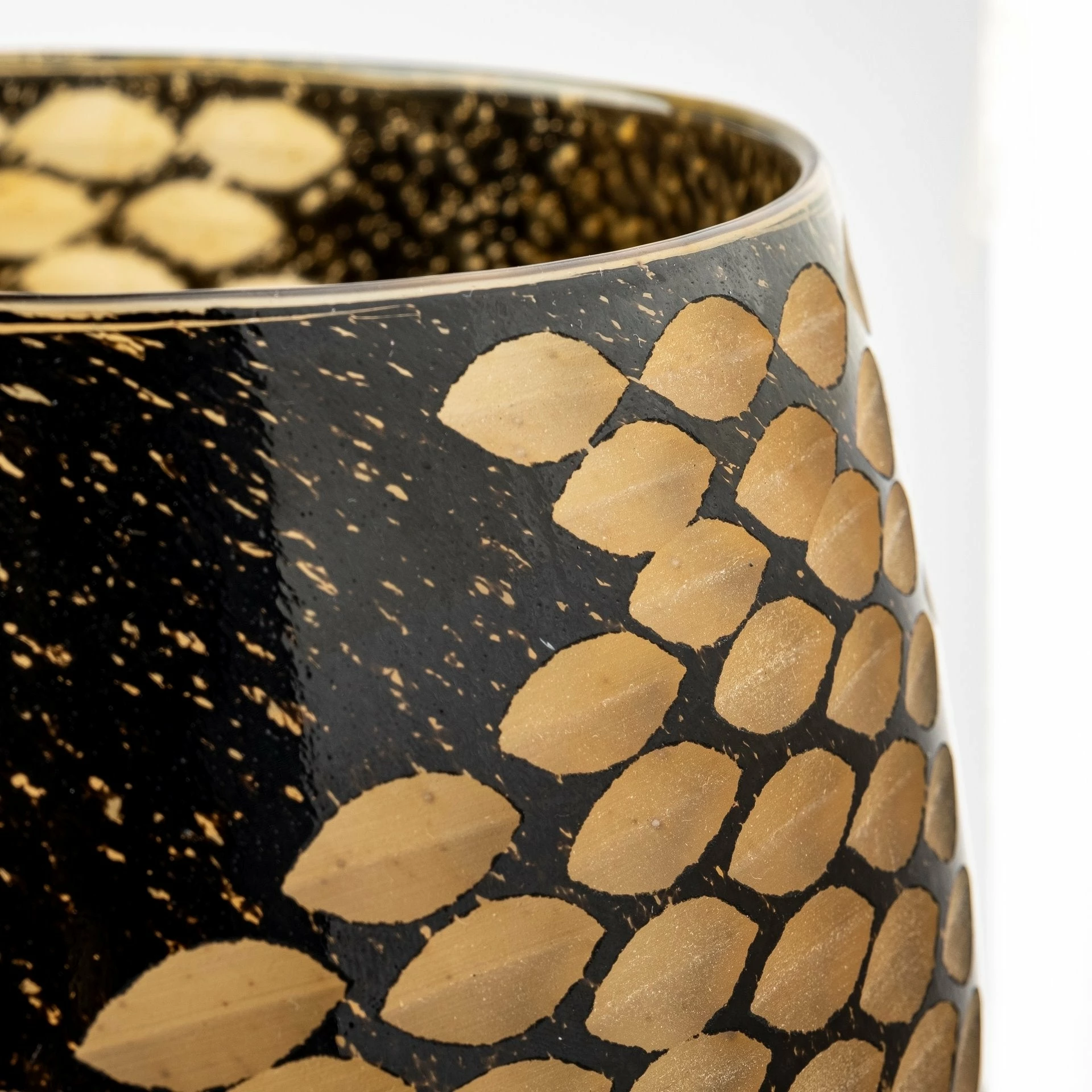 Cheap π Mercana Mojave Black And Gold Detail Glass Vase π - Image 5