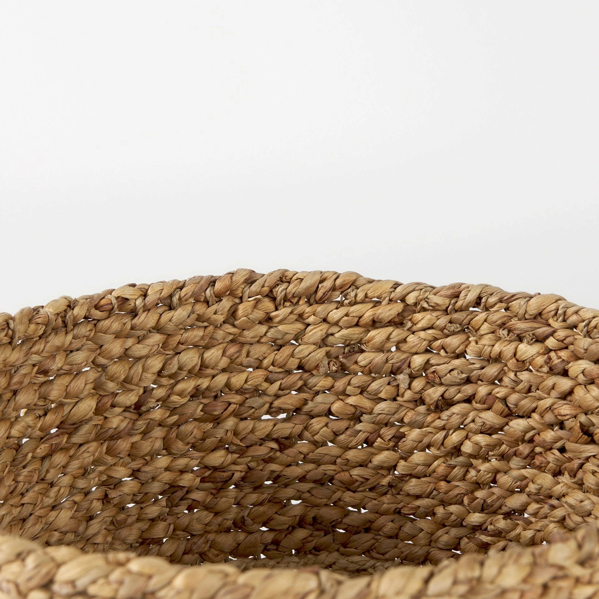 Best deal 🥰 Mercana Morocco 15.7L X 15.7 (Set Of 3) Brown Two Tone Water Hyacinth And Cornhusk Round Basket W/ Handles ⭐ - Image 5