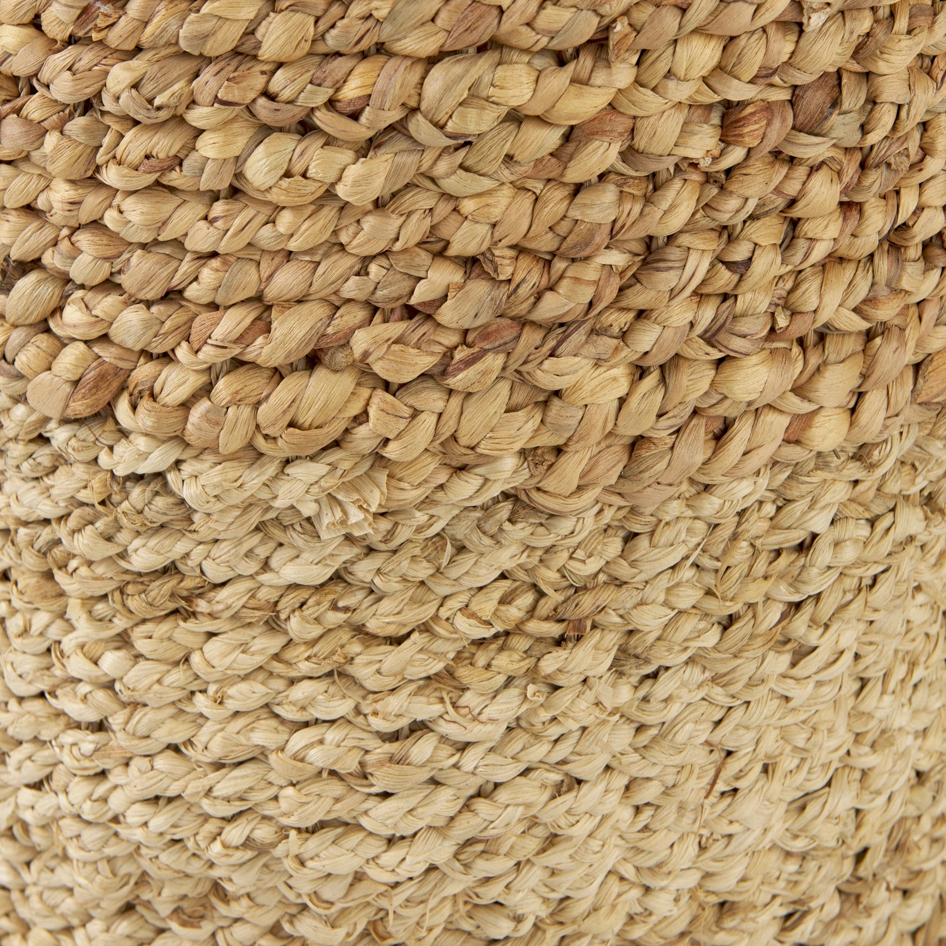 Best deal 🥰 Mercana Morocco 15.7L X 15.7 (Set Of 3) Brown Two Tone Water Hyacinth And Cornhusk Round Basket W/ Handles ⭐ - Image 6