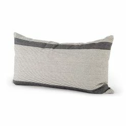 Cheap ✔️ Mercana Nancy Beige With Black Stripe Detail Decorative Pillow Cover ⭐