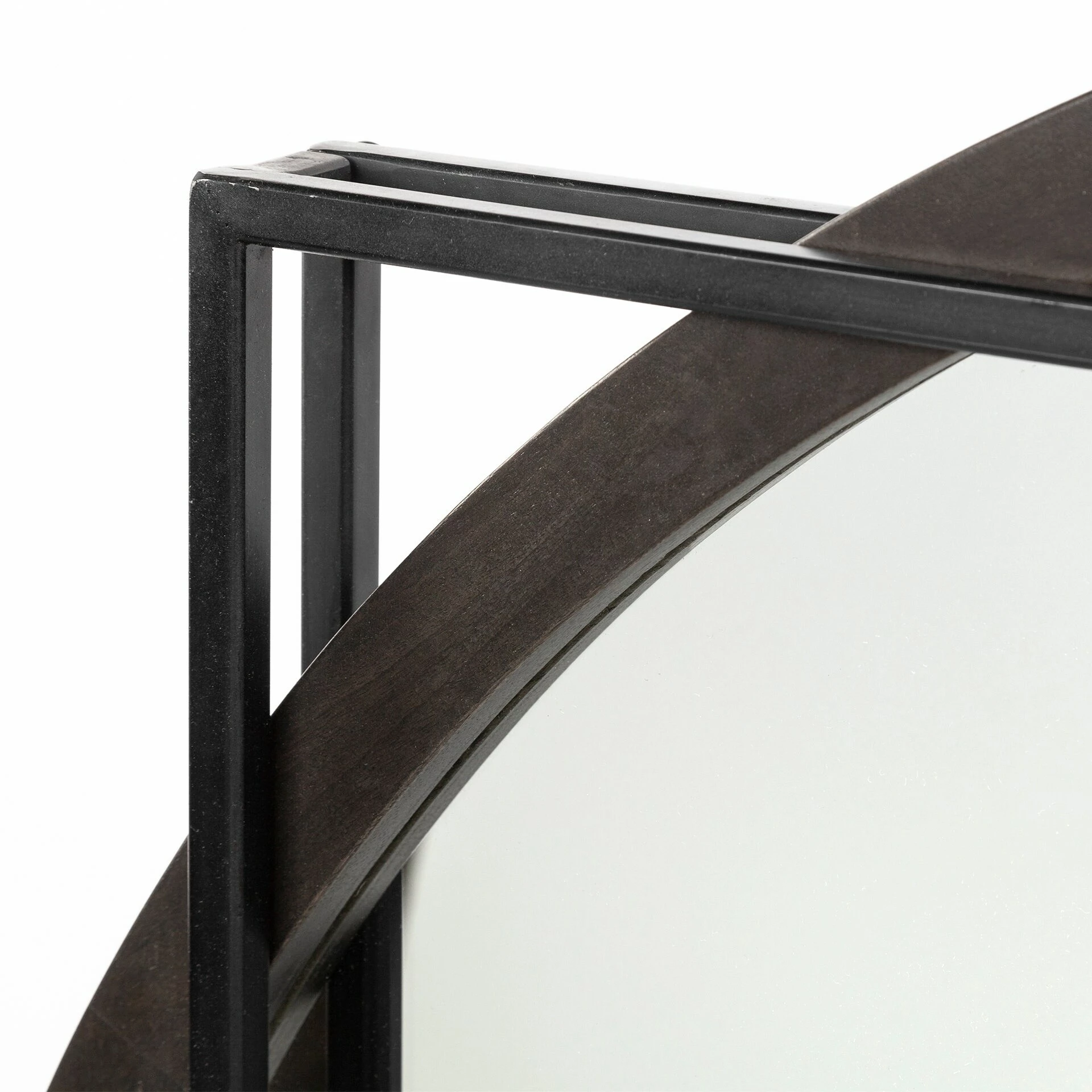 Deals 😉 Mercana Norbert 46" Round-Square Black Wood/Metal Frame Mirror - 46.0L X 2.5W X 46.0H 🔔 - Image 5