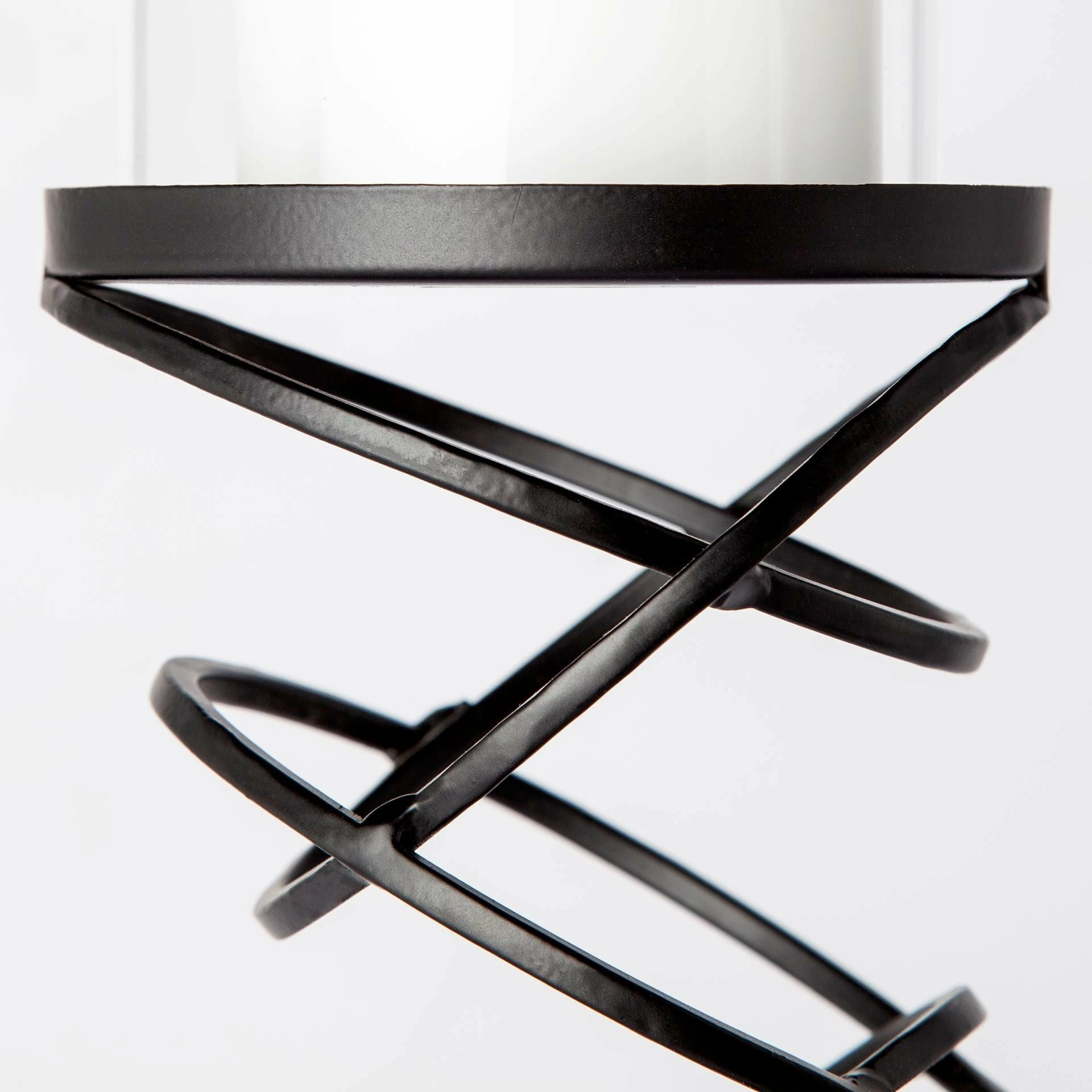 Best deal ๐ฏ Mercana Omega II Medium Black Metal Stacked Ring Table Candle Holder - 4.8"W X 4.8"D X 17.3"H โ - Image 3