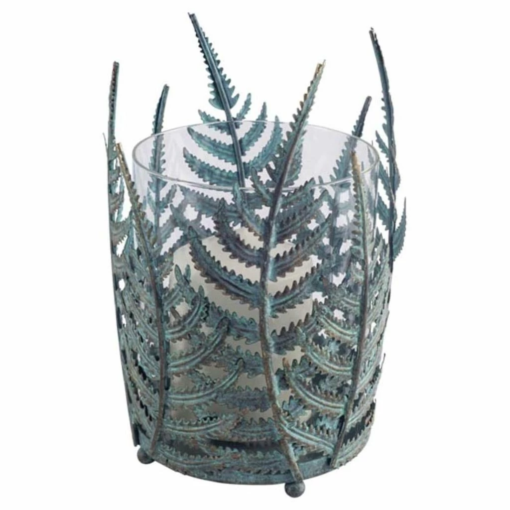 Best reviews of 😍 Mercana Palen I Small Green/Gold Metal Fern Leaf Table Candle Holder 🤩