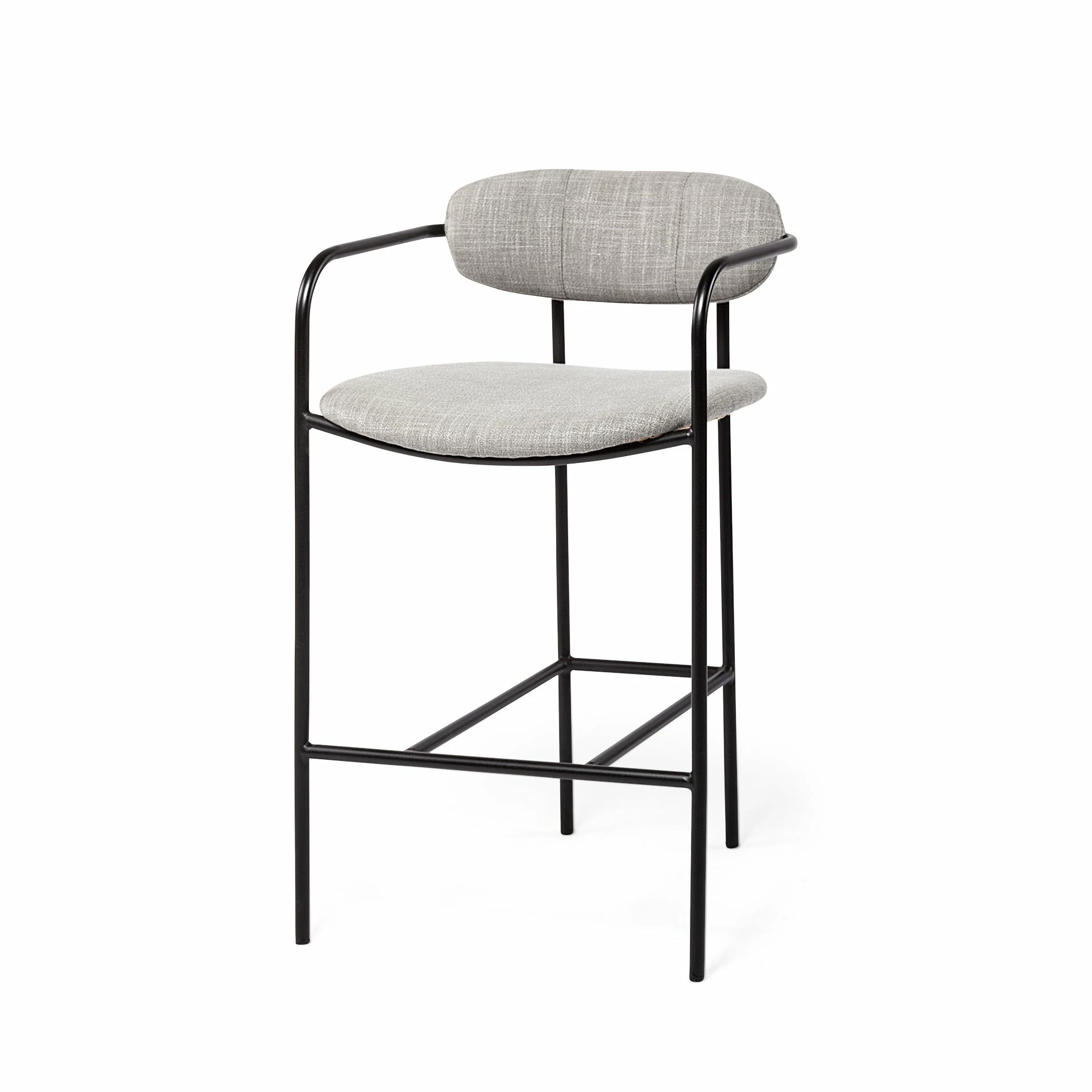 New ๐งจ Mercana Parker Brown Faux Leather Or Gray Fabric Seat W/ Metal Frame, Counter Or Bar Height Stool ๐ - Image 12