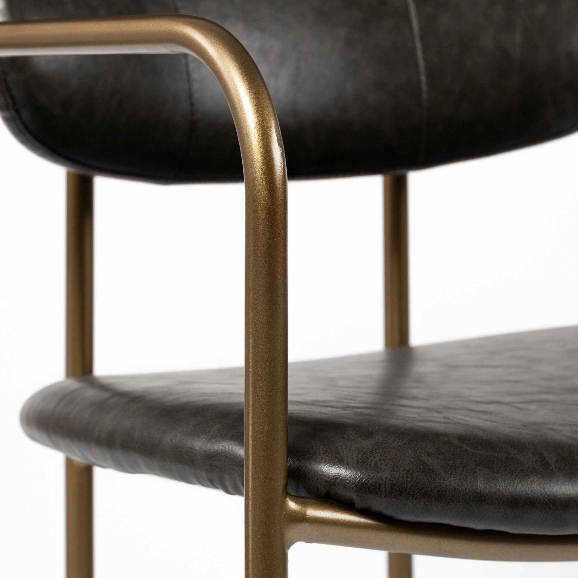 New ๐งจ Mercana Parker Brown Faux Leather Or Gray Fabric Seat W/ Metal Frame, Counter Or Bar Height Stool ๐ - Image 7