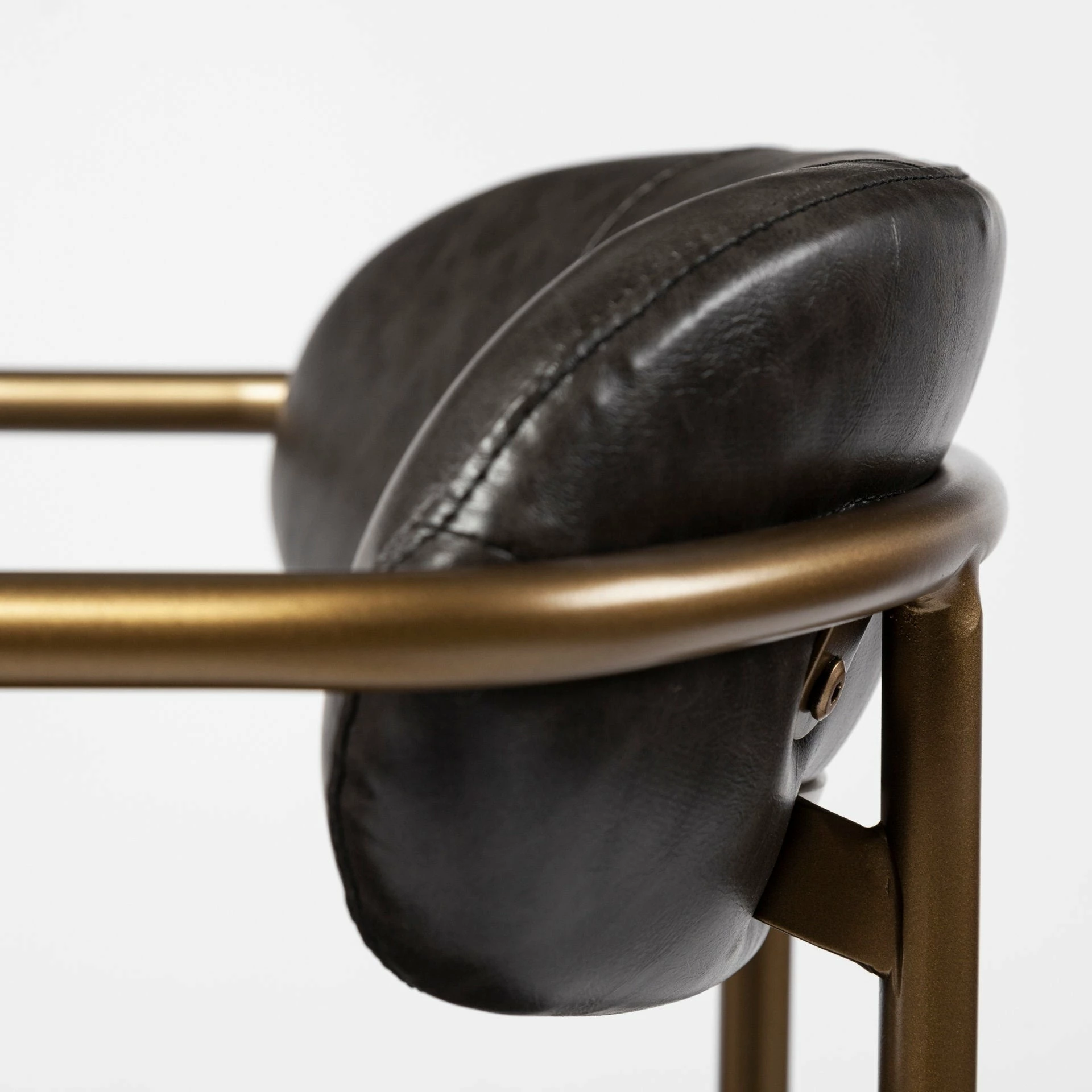 New ๐งจ Mercana Parker Brown Faux Leather Or Gray Fabric Seat W/ Metal Frame, Counter Or Bar Height Stool ๐ - Image 8