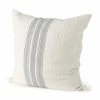 Discount ✨ Mercana Patrice Cream W/ Gray Stripes Decorative Pillow Cover ✨