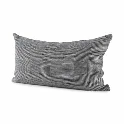 Best deal 💯 Mercana Ramone 14 X 26 White And Black Fabric Decorative Pillow Cover 💯