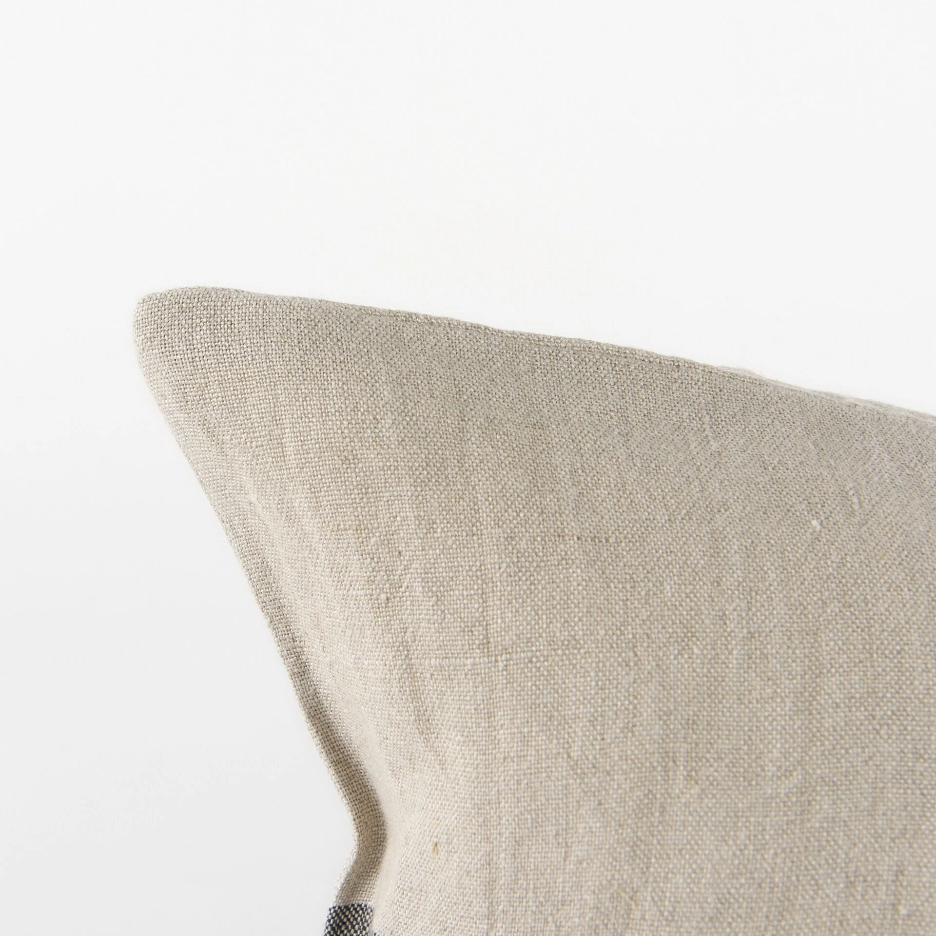 Promo ✨ Mercana Raquel Beige And Black Fabric Plaid Decorative Pillow Cover 🔔 - Image 6