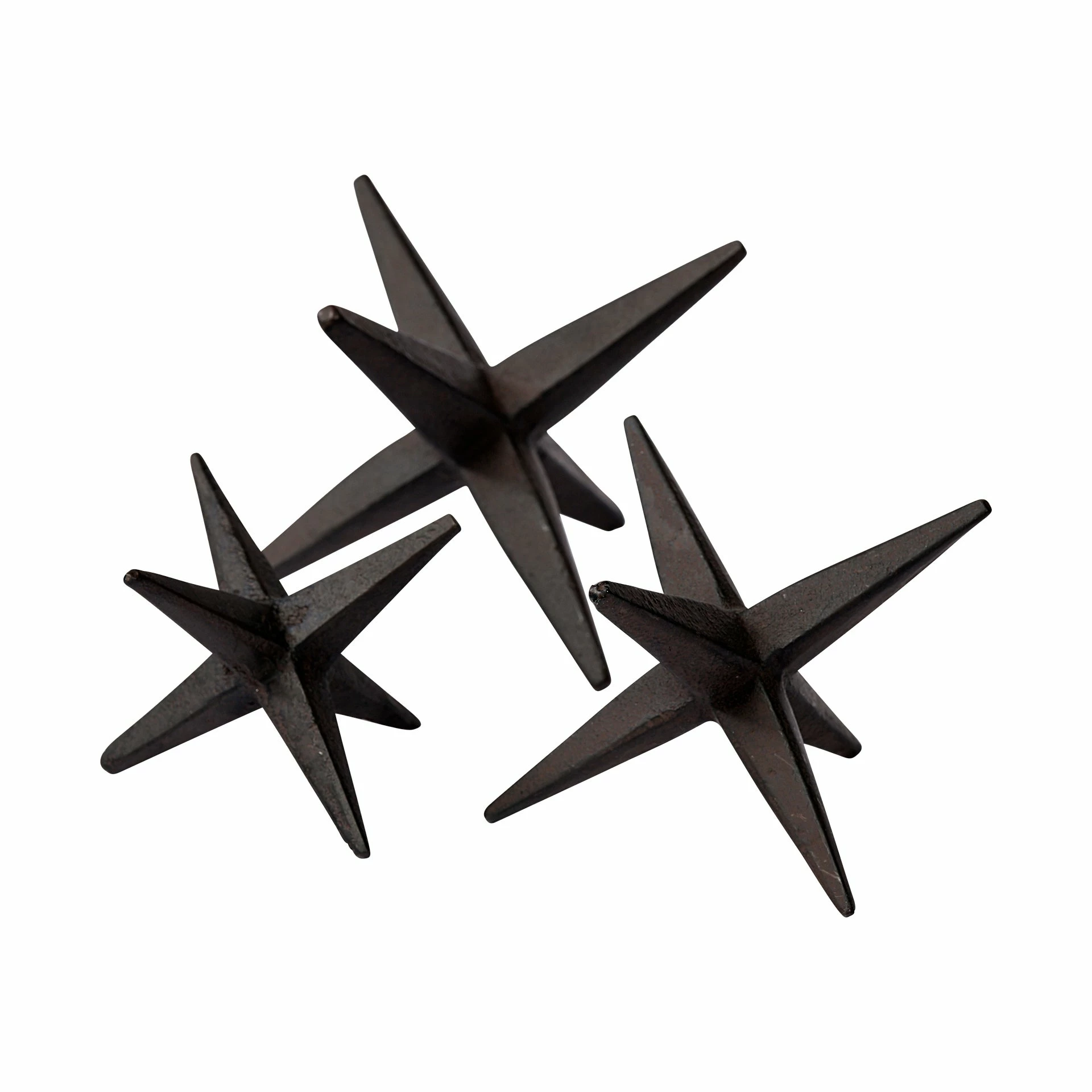 Top 10 ✔️ Mercana Rhea Dark Brown Cast Iron Jacks, Set Of 3 - 5.1L X 5.1W X 3.9H 🎉