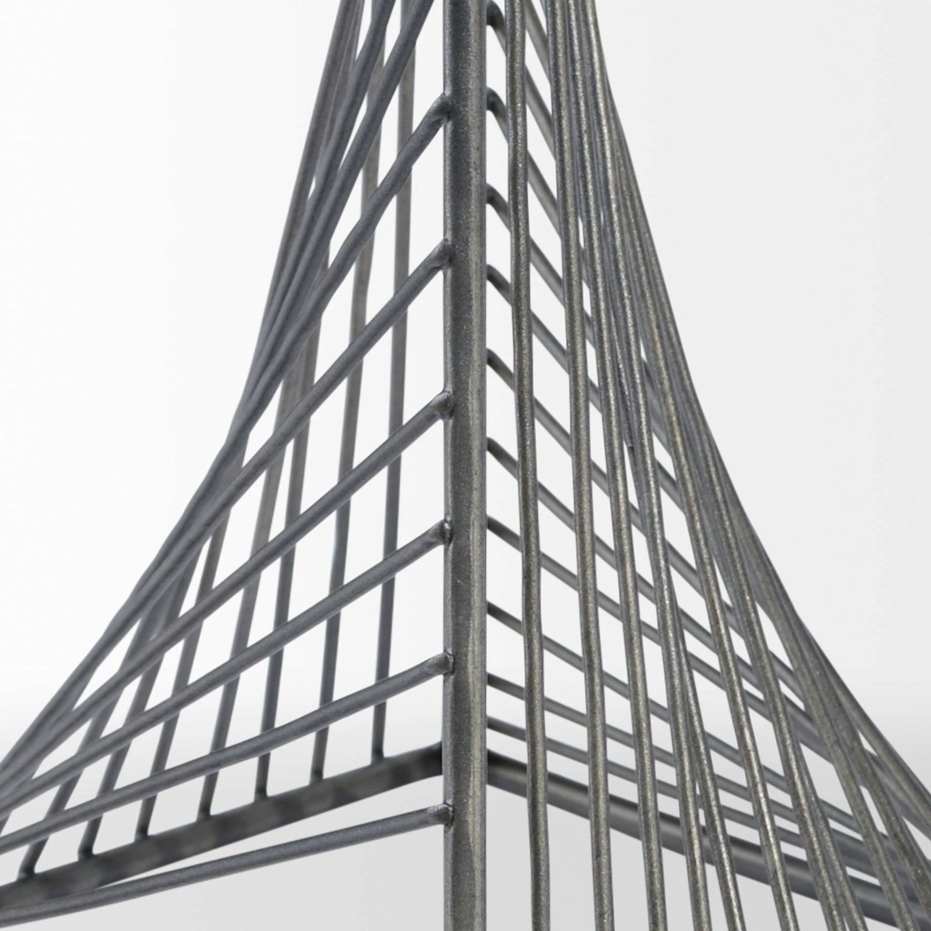 Budget ๐ Mercana Risley 8L X 8W Gray Metal Triangular Decorative Object - 8.1L X 8.1W X 10.6H ๐ - Image 5