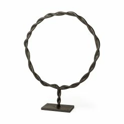 Wholesale ❤️ Mercana Rizwan (Large) Black Aluminum Braided Circular Object 👏