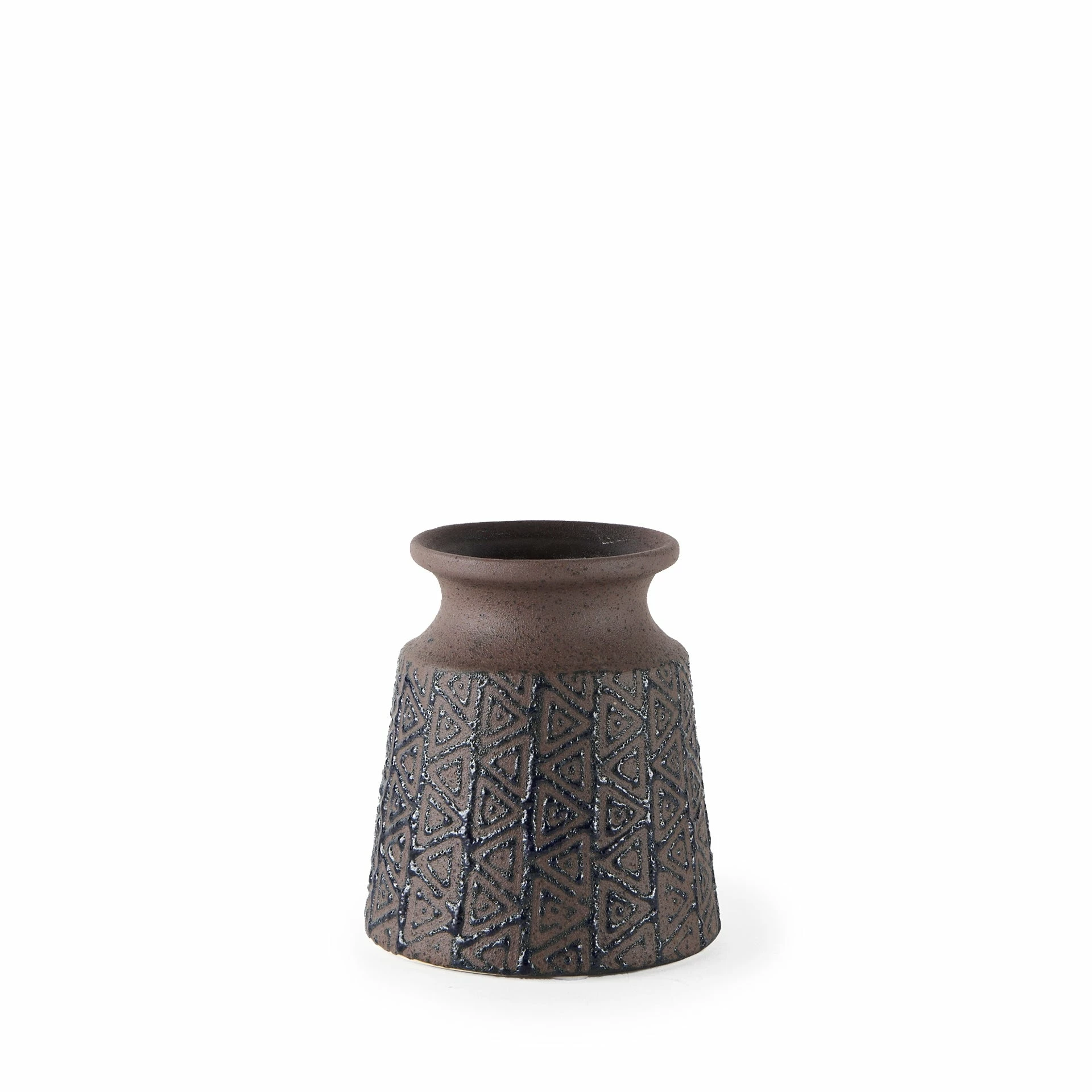 Cheapest 🔥 Mercana Sefina I Small Brown/Black Patterned Ceramic Vase - 4.5"W X 4.5"D 5.5"H ❤️